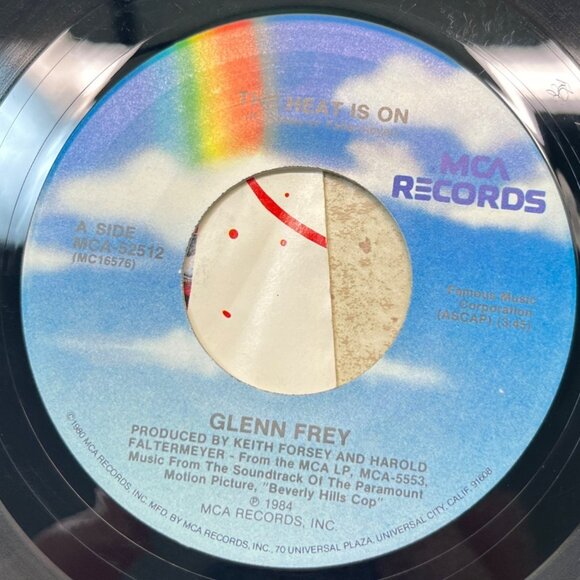 Glenn Frey The Heat is On / Harold Faltermeyer Shoot Out 45 Beverly Hills Cop - Picture 4 of 8
